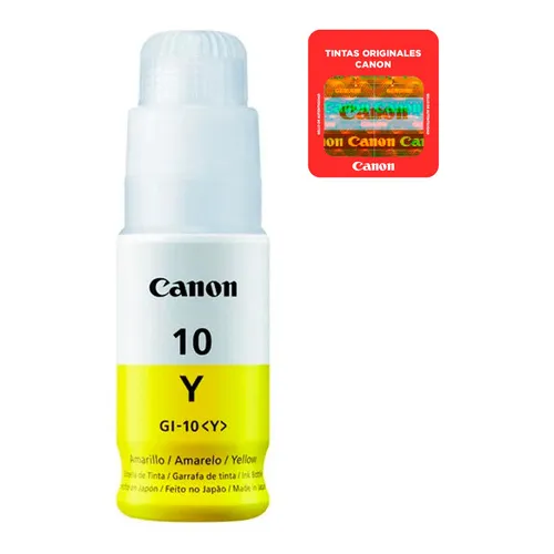 Botella De Tinta Canon Amarillo Gi-10 Y 70ml - -sdshop