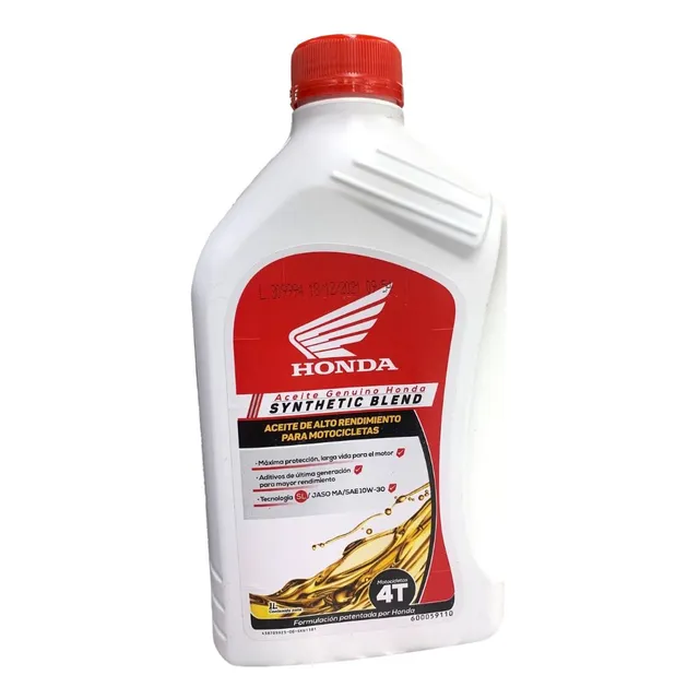Aceite Honda Original 10w-30 Synthetic Blend X 1000ml