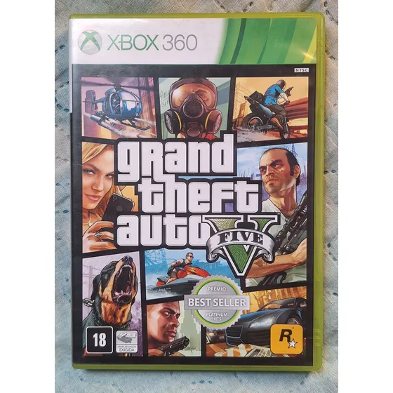 Jogo Xbox 360 Grand Theft Auto V