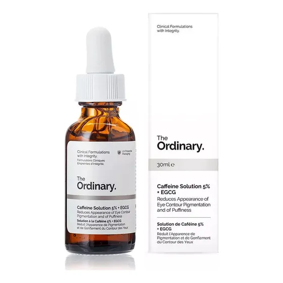 Sérum Caffeine Solution 5% + EGCG The Ordinary Eye Serum día/noche para todo tipo de piel de 30mL 30+ años
