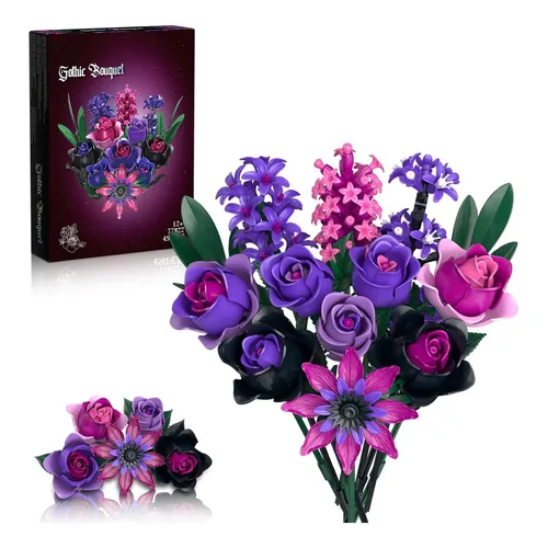 TAODUDU Kit de construcción de ramo de rosas, bloques de construcción TAODUDU Kit de construcción de ramo de rosas, bloques de construcción