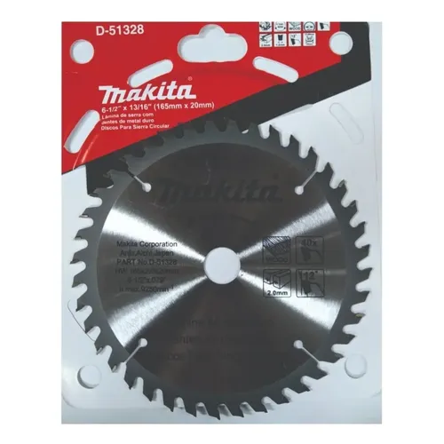 Disco De Serra Tct 165mm X 20 Mm 24 Dentes Makita D-51312
