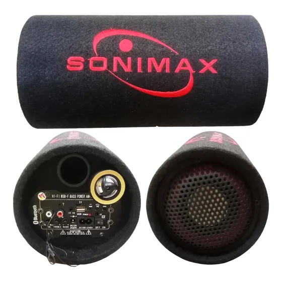 Corneta Amplificadora Subwoofer Sonimax Mp3 Radio Fm Usb Tf