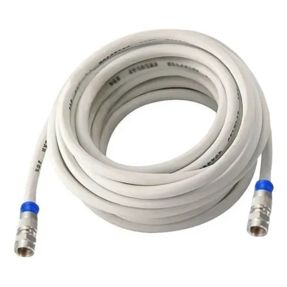 Cabo Coaxial P/ Antena Tv 30mt 67% Malha Conectores Pronto
