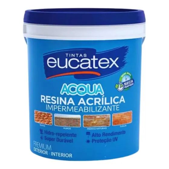 Resina Acrílica (acqua) Brilhante Hidrorrepelente - Cores Cor Incolor