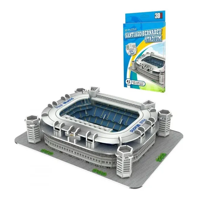 Estadio Rompecabeza 3d Santiago Bernabeu