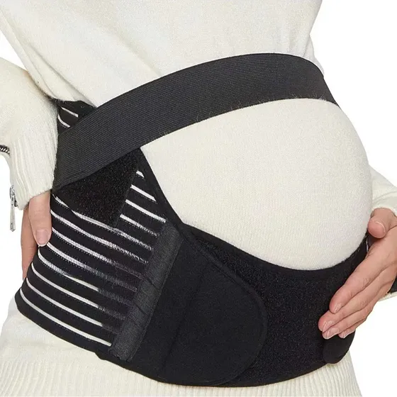 Faja Para Embarazada Maternidad Soporte Embarazo 3 En 1 Negro Xxl