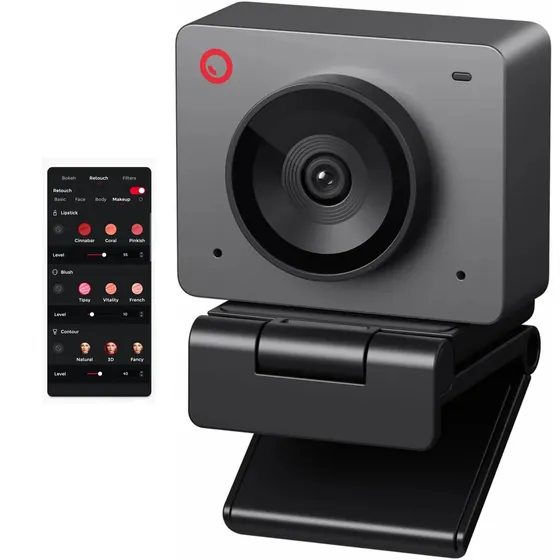 Webcam Obsbot Meet Se 1080p 100fps Ai Auto Framing Controle Por Gestos Microfone Embutido Preto Cinza Modo Retrato 9:16
