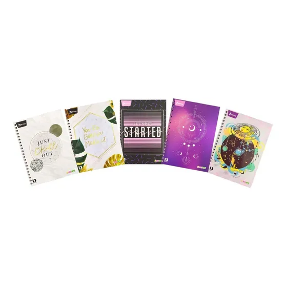Cuaderno Grande Cuadros Durabook 5 Materias Fem