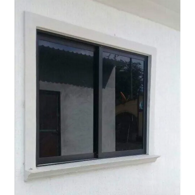 Ventana De Aluminio Color Negro 1m X 1m Línea Nacional 3 Negro
