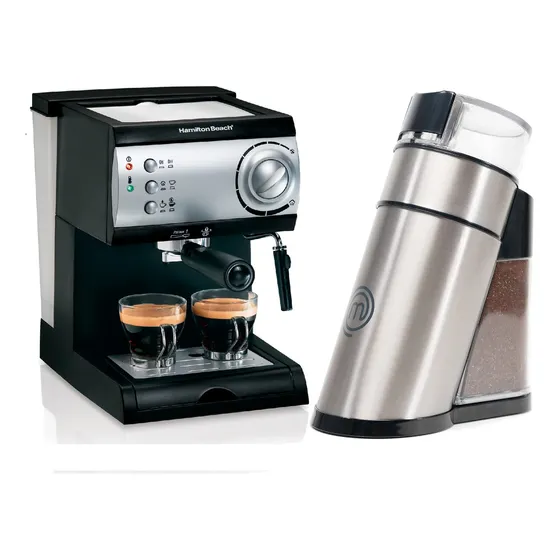 Cafetera Espresso Capuccino + Molino De Cafe Y Especias Comb