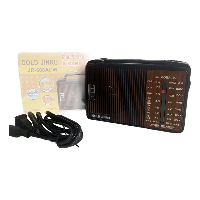 Radio Portatil Gold Jinru Jr-608 4 Bandas Am Fm Sw1 Sw2 110v