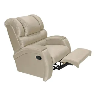 Poltrona Cadeira Imperial Zero Wall Suede Massageadora Cor Areia Poltrona Cadeira Imperial Zero Wall Suede Massageadora Cor Areia