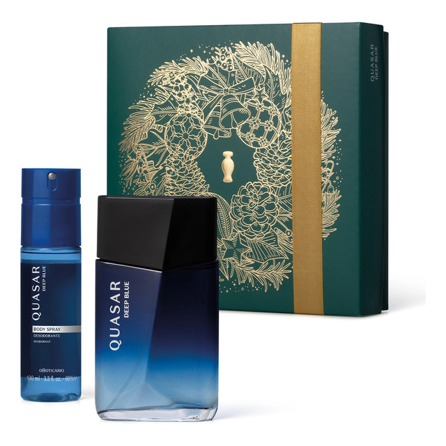 Kit Presente Quasar Deep Blue O Boticário Masculino Original Kit Presente Quasar Deep Blue O Boticário Masculino Original