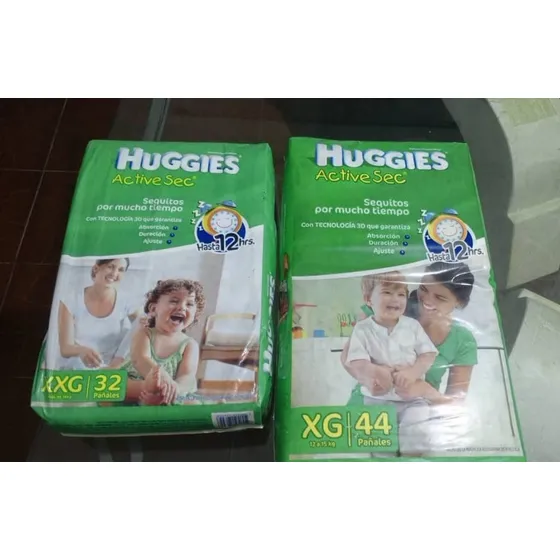 Pañales Huggies Talla Xg 44 Pañales Y Talla Xxg 32 Pañales