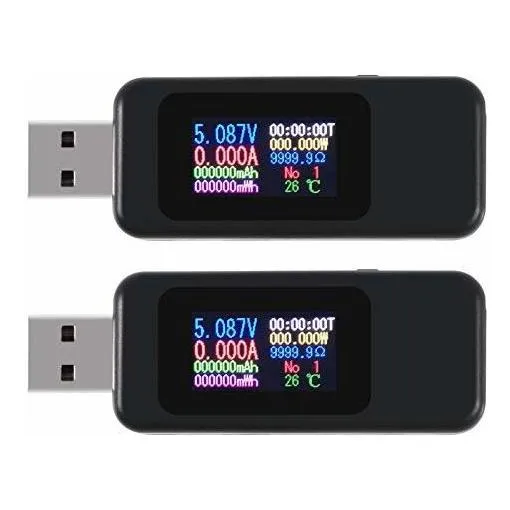 Probador Usb Kws Mx18 10 1 Pantalla Lcd Digital Voltaje