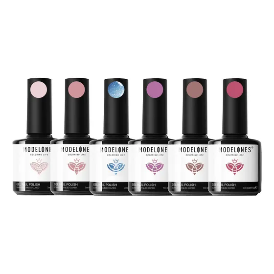Kit Esmalte Uñas X6 Semipermanente Gel Uv Led