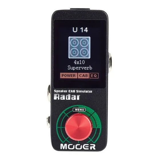 Pedal Mooer Radar Speaker Cab Simulator Ms 1/ms1