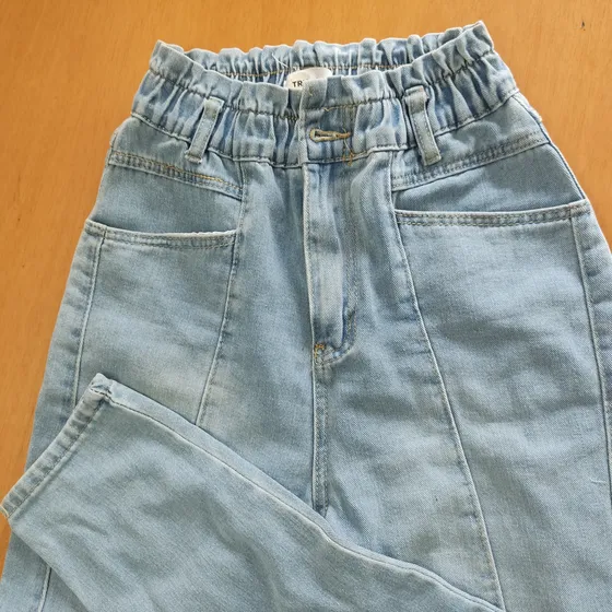 Pantalón Blue Jeans Dama Talla M Corte Alto Precio $5 Usado