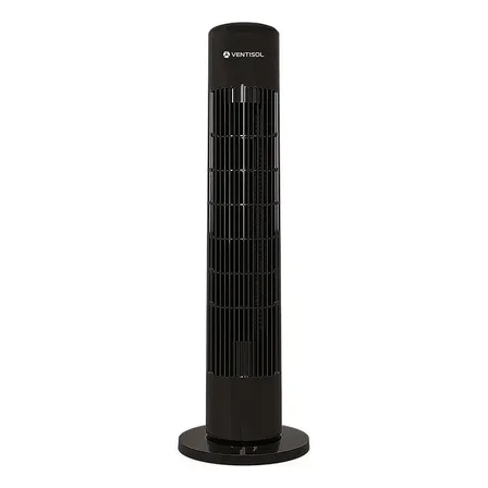 Ventilador Torre Ventisol Fênix Com Controle Remoto - Preto 14 Cm Preto Plástico 220v