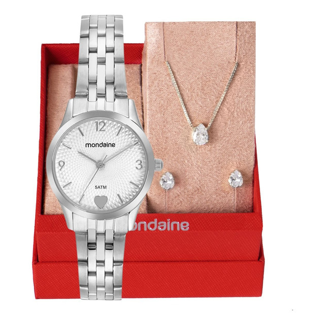 Relógio Mondaine Feminino Prata Analógico Barato Relógio Mondaine Feminino Prata Analógico Barato