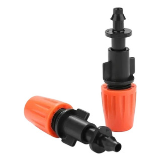 Kit 10 Bico Nebulizador Irrigação Spray Névoa Conector Reto Kit 10 Bico Nebulizador Irrigação Spray Névoa Conector Reto