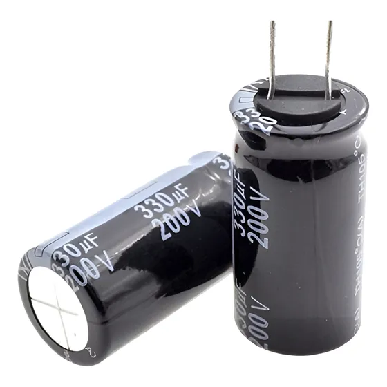 Capacitor Eletrolítico Radial 330uf * 200v 105° (lote 5 Pçs)