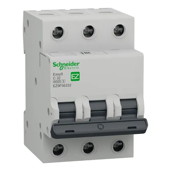 Disyuntor tripolar Schneider Easy9 3p 32a Curva C EZ9f56332