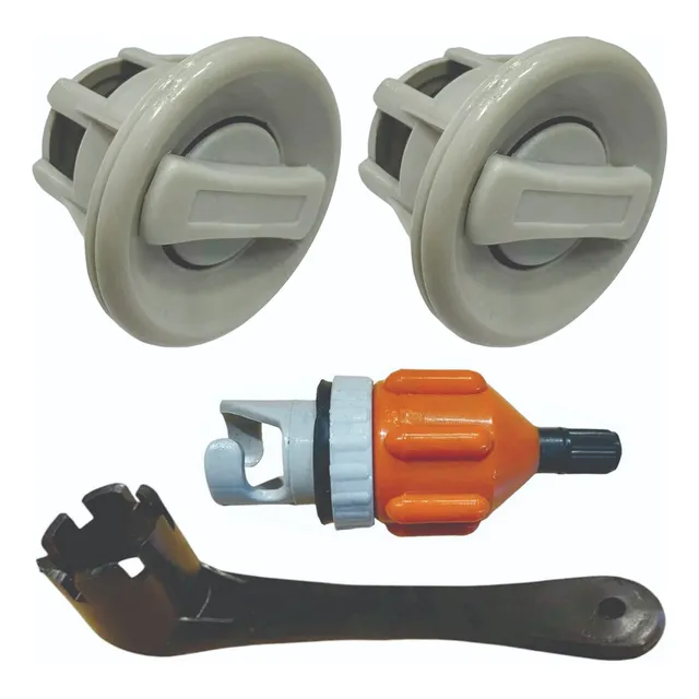 Valvulas De Aire P/semirrigido X2 + Pico P/compresor + Llave