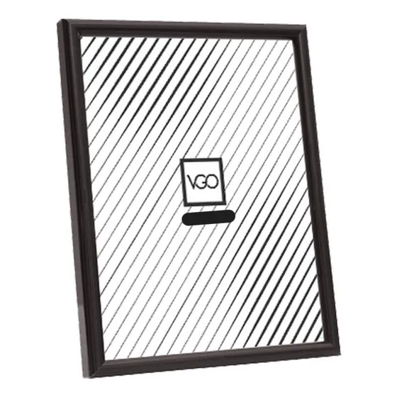Marco de foto VGO BDA.5 color negro diseño liso para foto de 13 cm x 18 cm de plástico x unidad