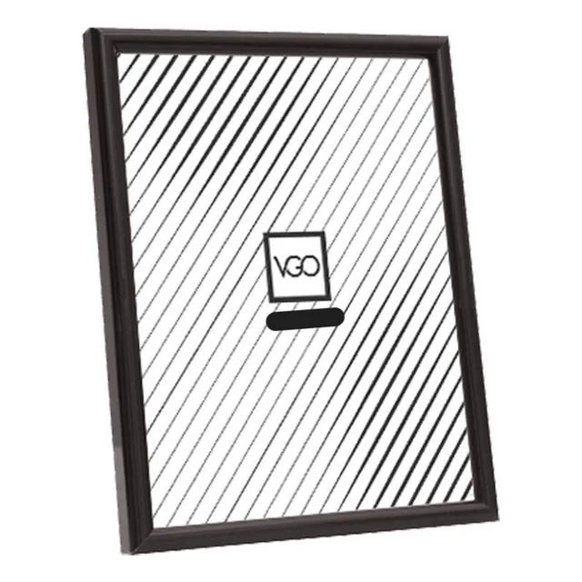Marco de foto VGO BDA.5 color negro diseño liso para foto de 13 cm x 18 cm de plástico x unidad