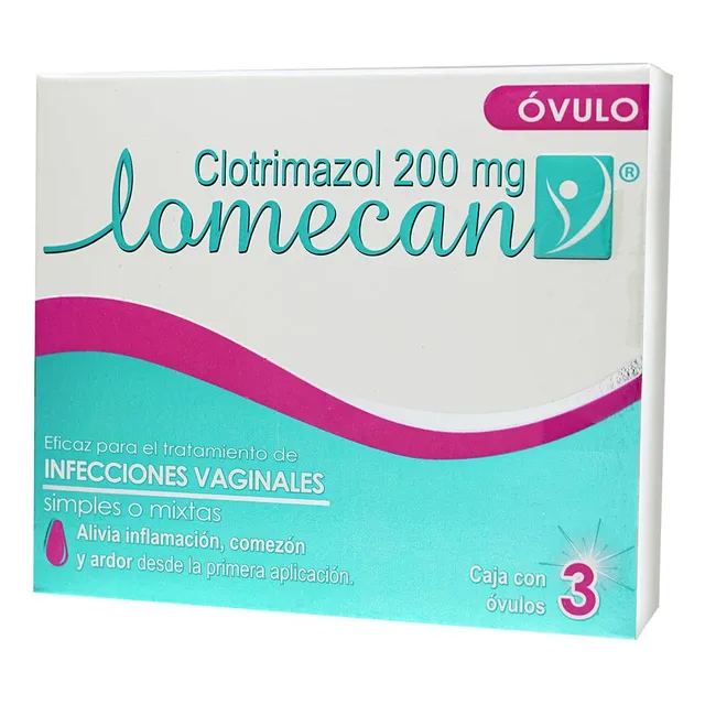 Lomecan V Óvulos 200 Mg, 3 Óvulos