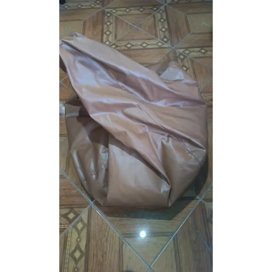 Muebles Puff Cuero Tipo Pera Usado