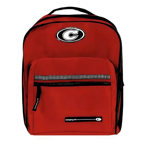 Mochila urbana Company Classic cor vermelho-sangue design lisa 28L
