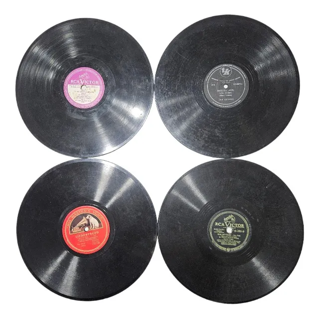 12 Discos Vinilo 10 Pulgadas Antiguos 25cm Rca Victrola