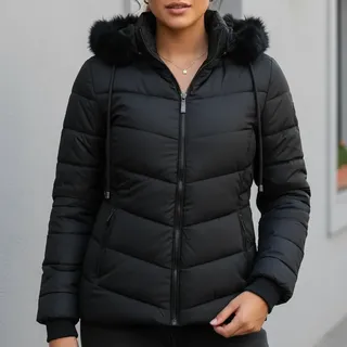 Cereja Brasil Jaqueta Casaco Feminino Forrado Para Frio Intenso Neve Luxo