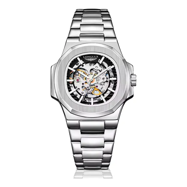 Reloj Mecanico Clasico Automatico Hombre Acero Inoxidable