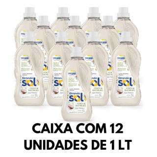 Caixa De Lava Roupa Líquido Coco & Baunilha 12 Un De 1 Litro Caixa De Lava Roupa Líquido Coco & Baunilha 12 Un De 1 Litro