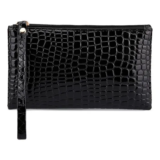 Neceser Mini Monedero Bolso De Mano Cocodrilo