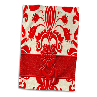 Toalla Twl__1, 15 X 22 Pulgadas, Color Damasco, Color Rojo Y Toalla Twl__1, 15 X 22 Pulgadas, Color Damasco, Color Rojo Y