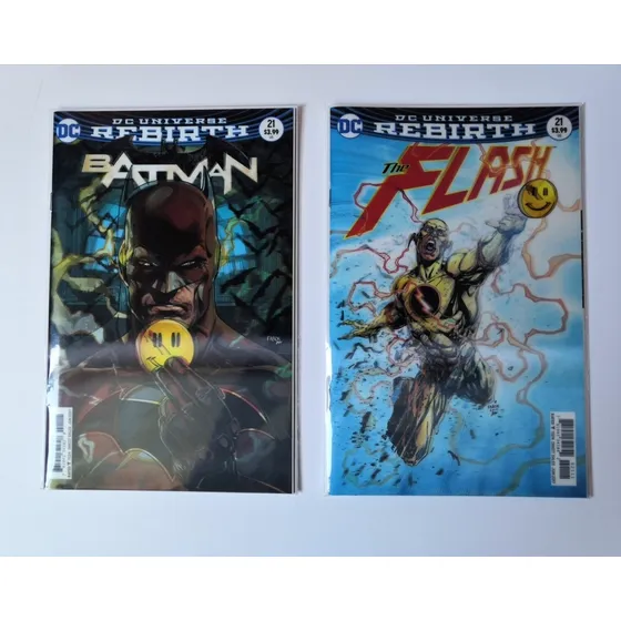 Batman/flash #21 Lenticular (the Button Parte 2) 