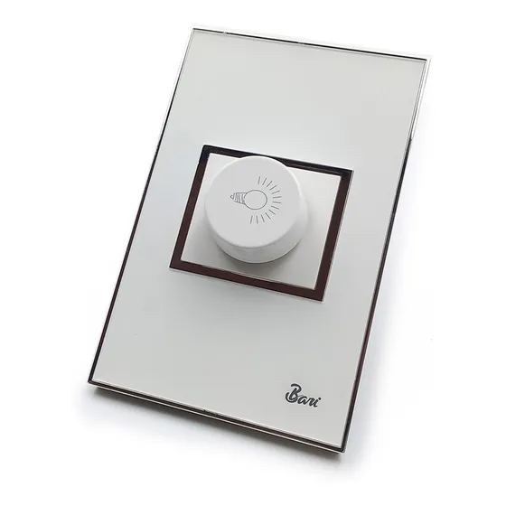 Interruptor Dimmer Blanco Acrilico