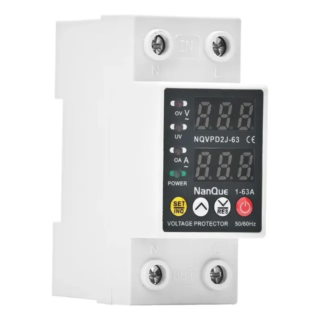 Rele Protetor De Tensão Corrente Ac 63a 110v, Sobre E Sub Ac