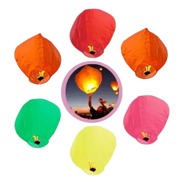 Globos De Cantoya X 10, Globos Deseos, Aerostático Año Nuevo