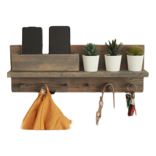 Perchero Llavero Organizador Ganchos Colgar Madera Repisa Perchero Llavero Organizador Ganchos Colgar Madera Repisa