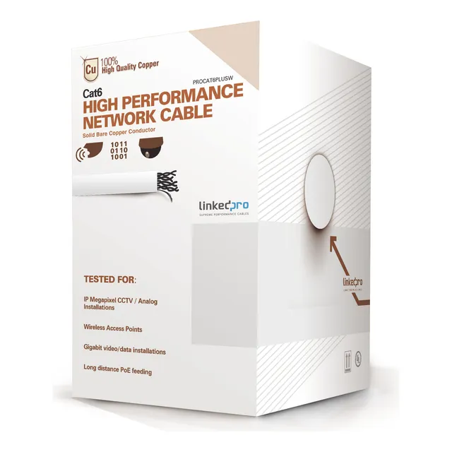Bobina De Cable De 305 Metros De Cable Cat6 De Alto Desempeñ