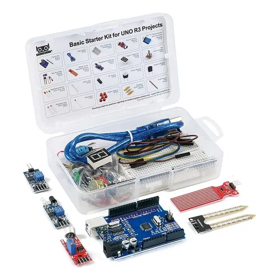 Kit Didatico Básico Para Arduino Uno R3 C/ Tutoriais 