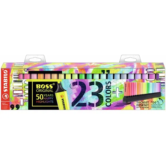 Marcador Resaltador Fluo Stabilo Boss Set X23