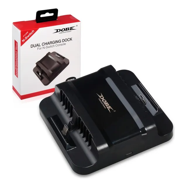 Base Dobe De Carga Doble Para Nintendo Switch Tns853a