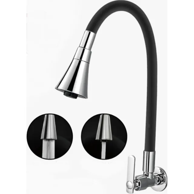 Grifería De Silicona Flexible P/cocina - 360°- Doble Chorro 